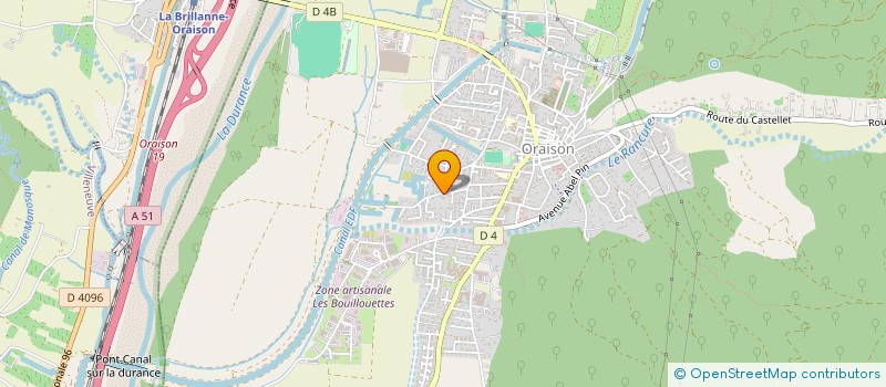 localisation de l'entreprise LES CHANTERELLES  ORAISON