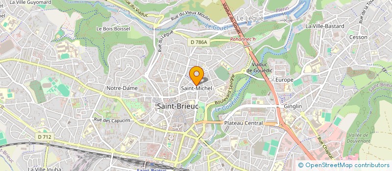 localisation de l'entreprise LES CHANTEURS DE SAINT MICHEL à SAINT-BRIEUC