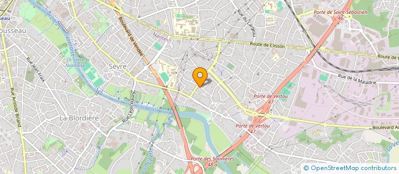 localisation de l'entreprise LES CHANTIERS D'ARNAUD à VERTOU