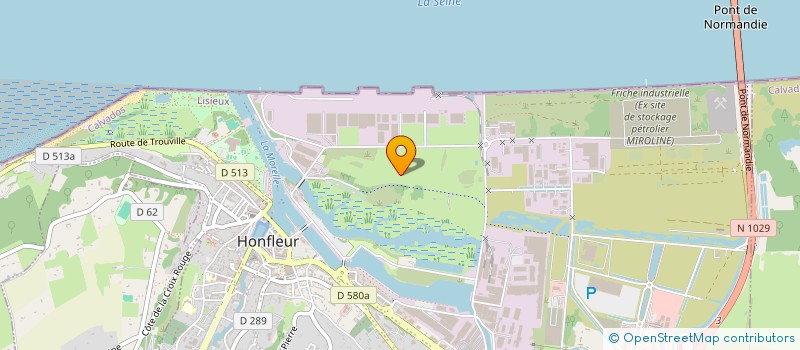 localisation de l'entreprise LES CHANTIERS DE L'ESTUAIRE à HONFLEUR