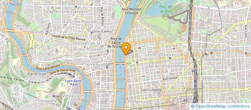localisation de l'entreprise LES CHANTIERS DE LA COM à LYON