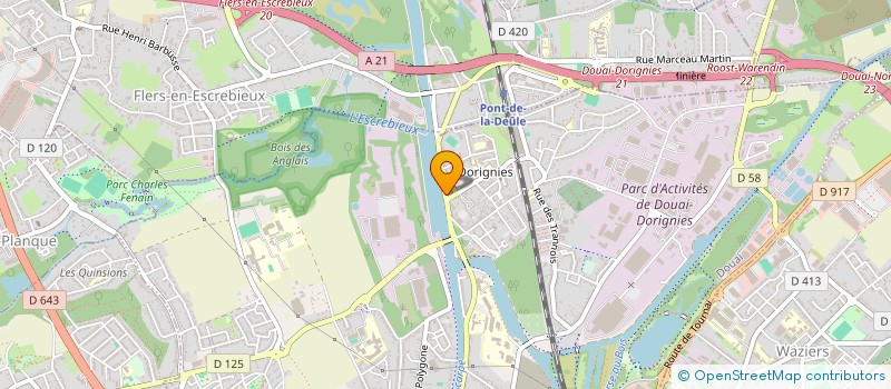 localisation de l'entreprise LES CHANTIERS DES HAUTS DE LUTECE INTERIEUR  DOUAI