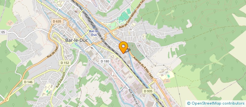 localisation de l'entreprise LES CHANTIERS DU BARROIS (SAS) à BAR-LE-DUC