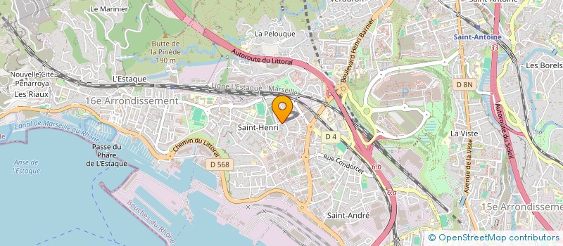 localisation de l'entreprise LES CHANTIERS DU MIDI à MARSEILLE