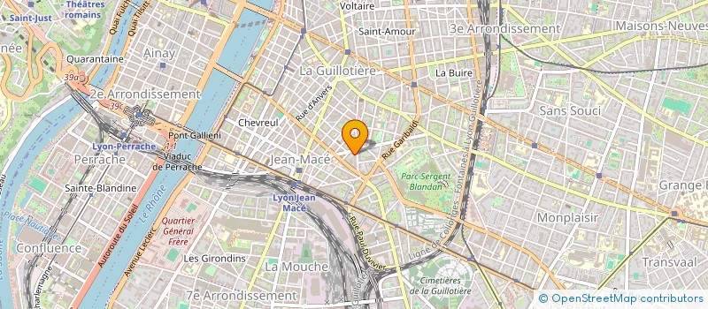 localisation de l'entreprise LES CHANTIERS RHONE ALPES  LYON