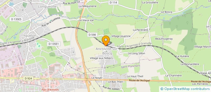 localisation de l'entreprise LES CHANTS DU BOSCQ  ANCTOVILLE-SUR-BOSCQ