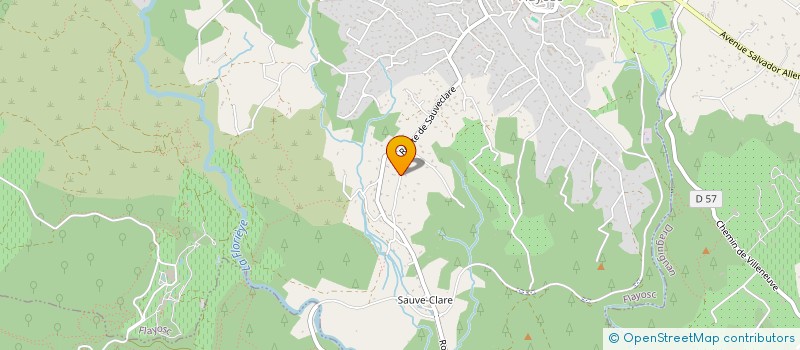 localisation de l'entreprise LES CHANTS DU PIN  FLAYOSC