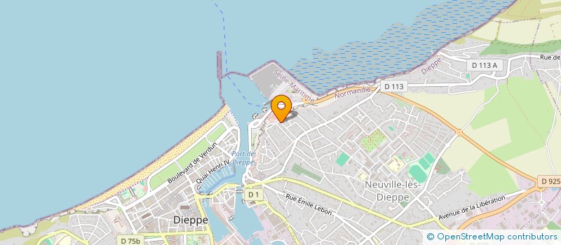 localisation de l'entreprise LES CHANTS DU SEMAPHORE à DIEPPE