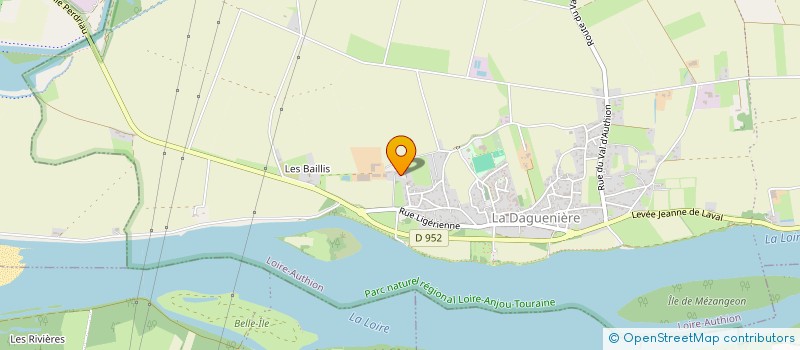 localisation de l'entreprise LES CHANVRIERS  LOIRE-AUTHION