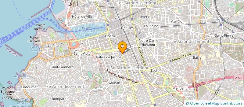 localisation de l'entreprise LES CHAPEAUX DE LISA  MARSEILLE