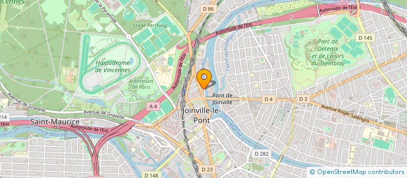 localisation de l'entreprise LES CHAPEAUX DE PAILLE  JOINVILLE-LE-PONT