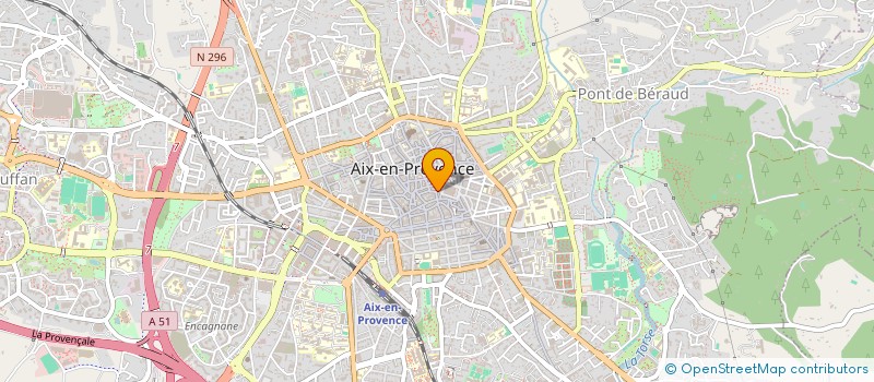 localisation de l'entreprise LES CHAPELIERS à AIX-EN-PROVENCE