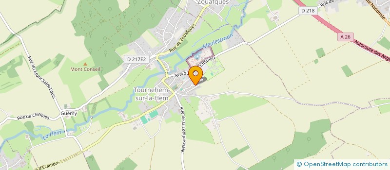 localisation de l'entreprise LES CHAPITEAUX DE LA HEM  AUDREHEM