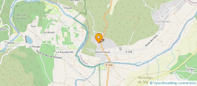 localisation de l'entreprise LES CHARANCONS  SAINT-ANDRE-LACHAMP