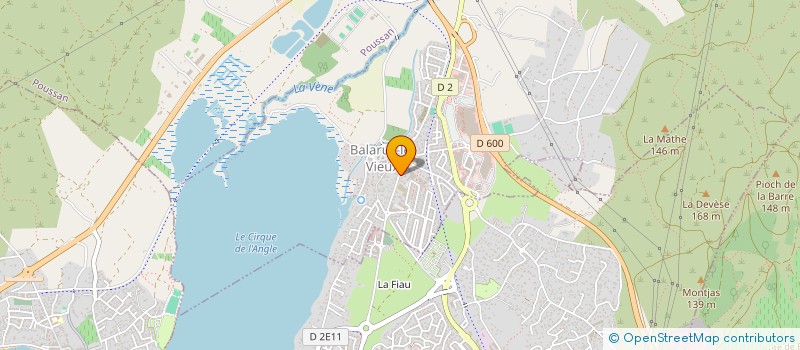 localisation de l'entreprise LES CHARBONNIERES  BALARUC-LE-VIEUX