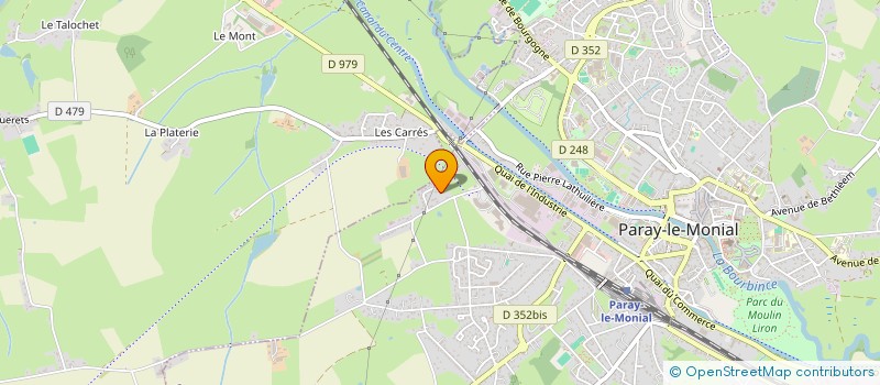 localisation de l'entreprise LES CHARCANS  PARAY-LE-MONIAL