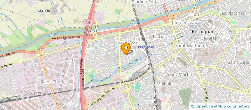 localisation de l'entreprise LES CHARDONNERETS à PERPIGNAN