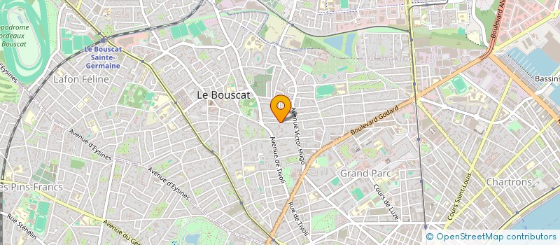 localisation de l'entreprise LES CHARDONNERETS  LE BOUSCAT