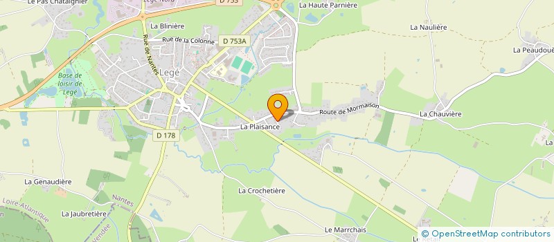 localisation de l'entreprise LES CHARDONNERETS  LEGE