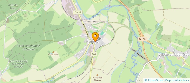 localisation de l'entreprise LES CHARDONNERETS  HYMONT