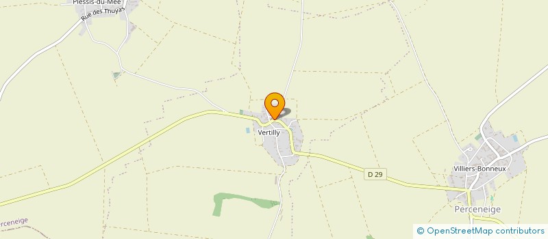 localisation de l'entreprise LES CHARDONNERETS  PERCENEIGE