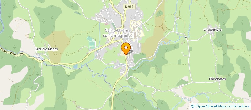 localisation de l'entreprise LES CHARDONNERETS  SAINT-ALBAN-SUR-LIMAGNOLE