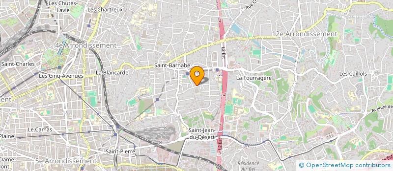 localisation de l'entreprise LES CHARDONNERETS à MARSEILLE