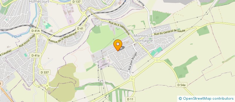 localisation de l'entreprise LES CHARDONS  MONTOIS-LA-MONTAGNE