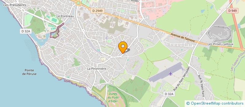 localisation de l'entreprise LES CHARDONS à LES SABLES-D'OLONNE