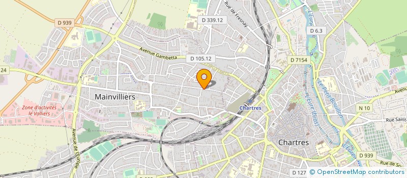 localisation de l'entreprise LES CHARDONS à MAINVILLIERS