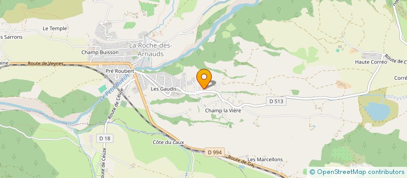 localisation de l'entreprise LES CHARDONS BLEUS  MONTMAUR