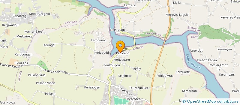 localisation de l'entreprise LES CHARDONS BLEUS  LANNILIS