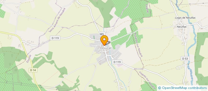 localisation de l'entreprise LES CHARENTAISES EN VADROUILLE à DOUZAT