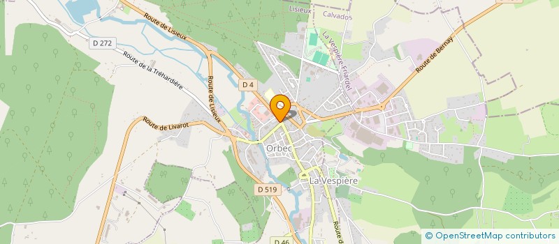 localisation de l'entreprise LES CHARETTES  ORBEC