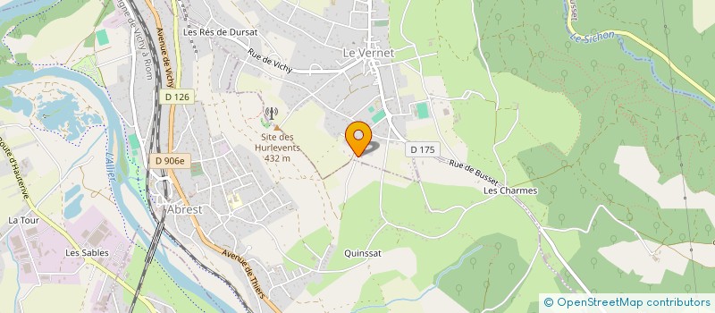 localisation de l'entreprise LES CHARL'INES  LE VERNET