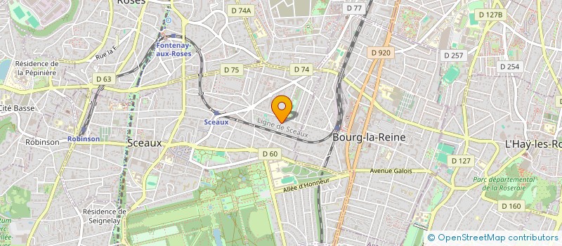 localisation de l'entreprise LES CHARMES à SCEAUX