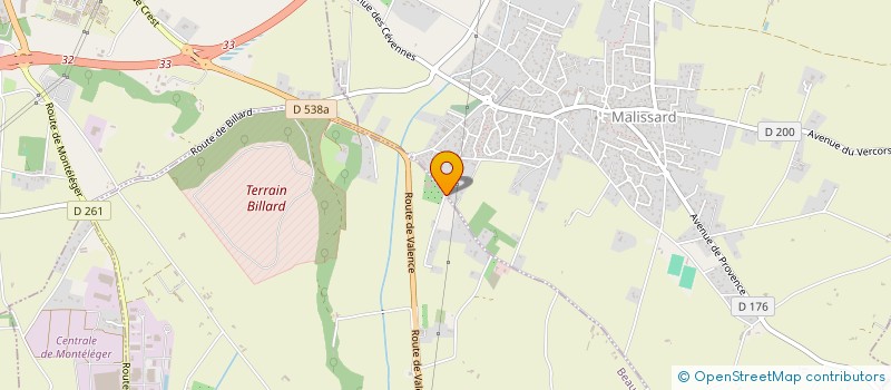 localisation de l'entreprise LES CHARMES  MALISSARD