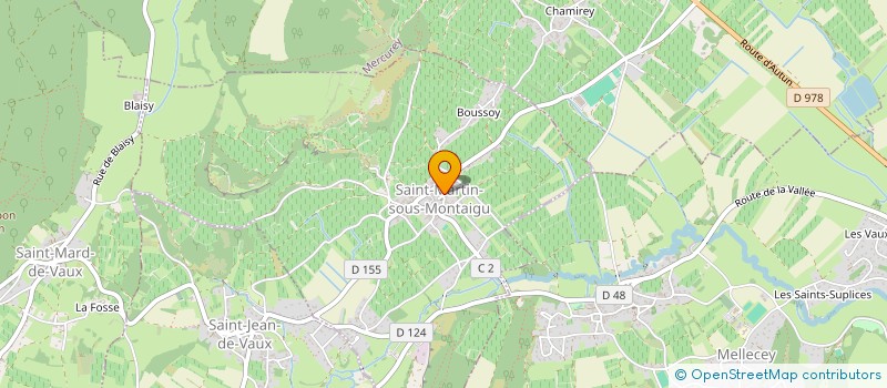 localisation de l'entreprise LES CHARMES  MERCUREY