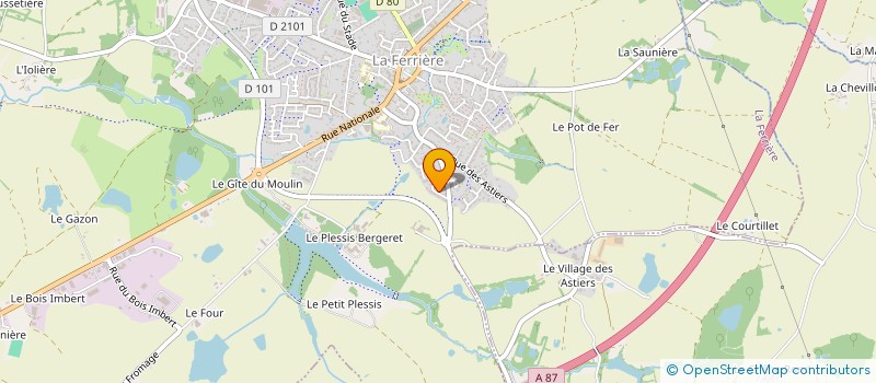 localisation de l'entreprise LES CHARMES à LA FERRIERE