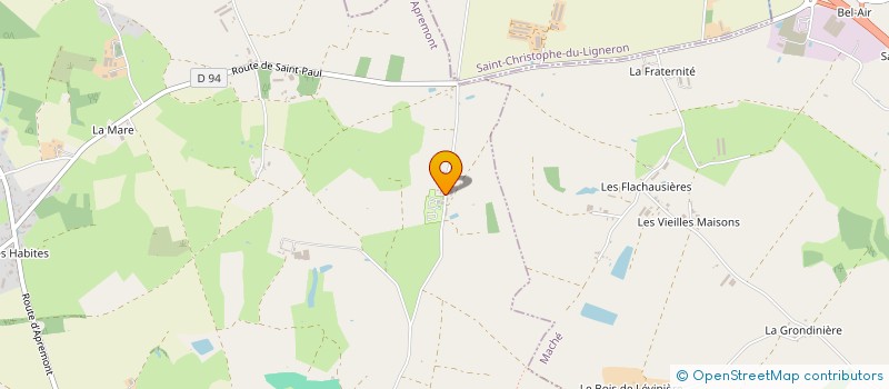 localisation de l'entreprise LES CHARMES à APREMONT