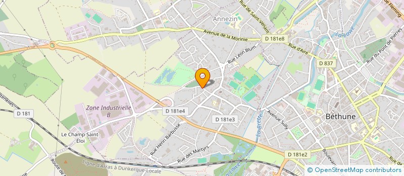 localisation de l'entreprise LES CHARMES  ANNEZIN