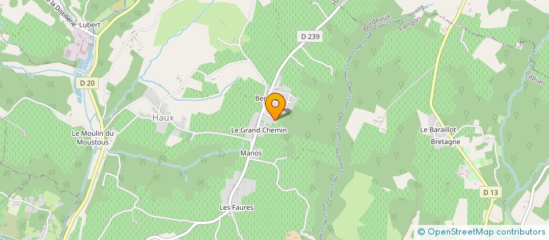 localisation de l'entreprise LES CHARMES D'AQUITAINE SCI  LANGOIRAN