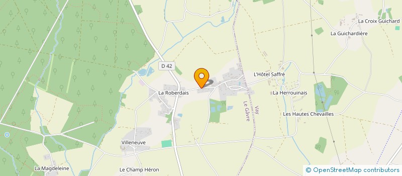 localisation de l'entreprise LES CHARMES DE D&V  LE GAVRE