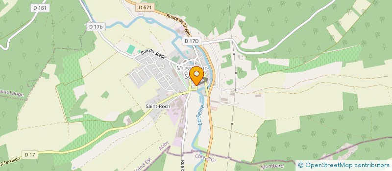 localisation de l'entreprise LES CHARMES DE LA VIGNE à MUSSY-SUR-SEINE