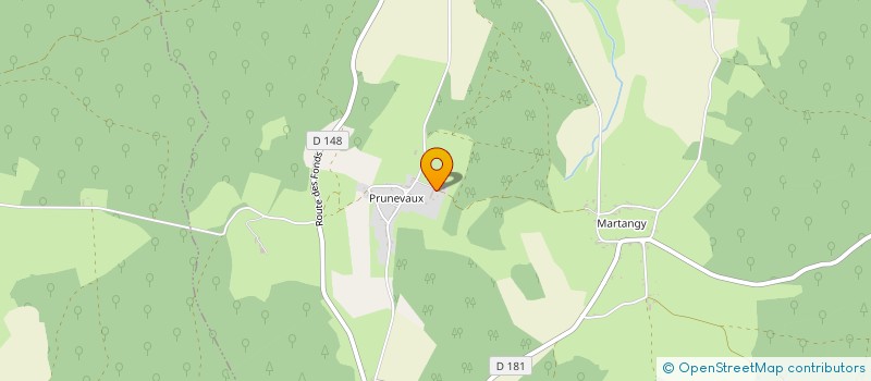 localisation de l'entreprise LES CHARMES DE PRUNEVAUX à NOLAY