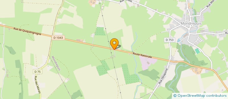 localisation de l'entreprise LES CHARMES DE THIERACHE  MONDREPUIS