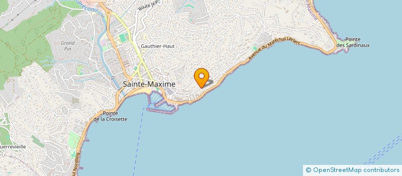 localisation de l'entreprise LES CHARMETTES à SAINTE-MAXIME