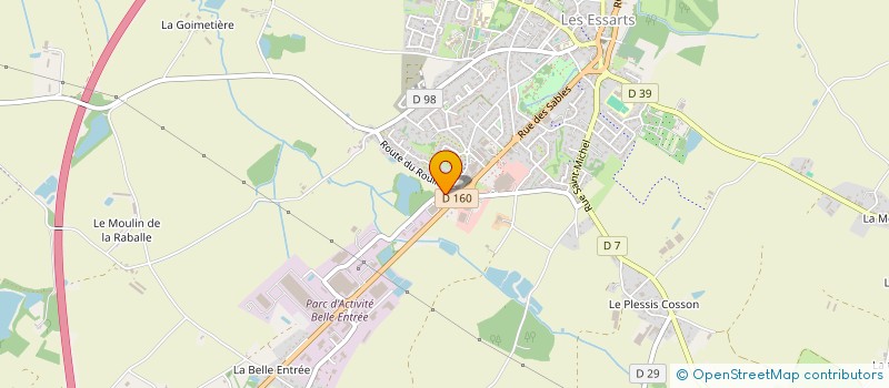 localisation de l'entreprise LES CHARMETTES à ESSARTS-EN-BOCAGE