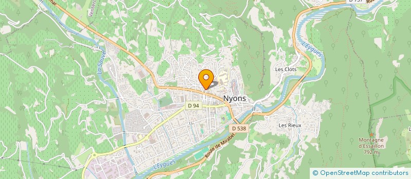 localisation de l'entreprise LES CHARMETTES  NYONS