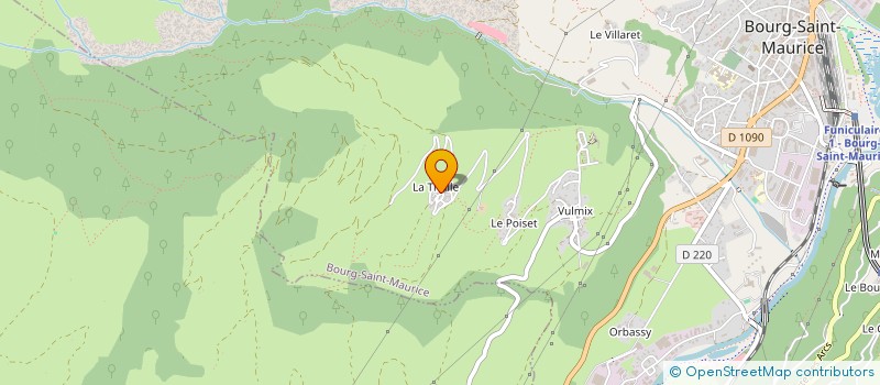 localisation de l'entreprise LES CHARMETTES à BOURG-SAINT-MAURICE